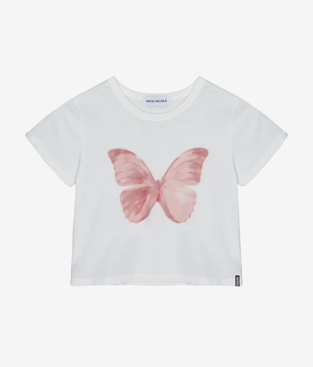 韓國 Nick Nicole Butterfly Soft Coloring Crop Top【KR006】