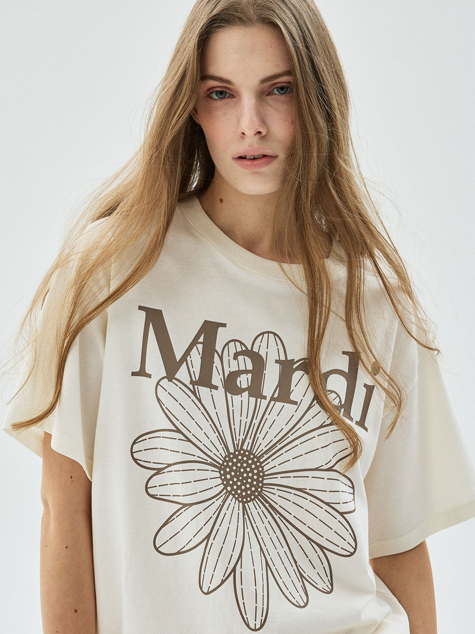 韓國 Mardi Mercredi TSHIRT FLOWERMARDI【MM032】