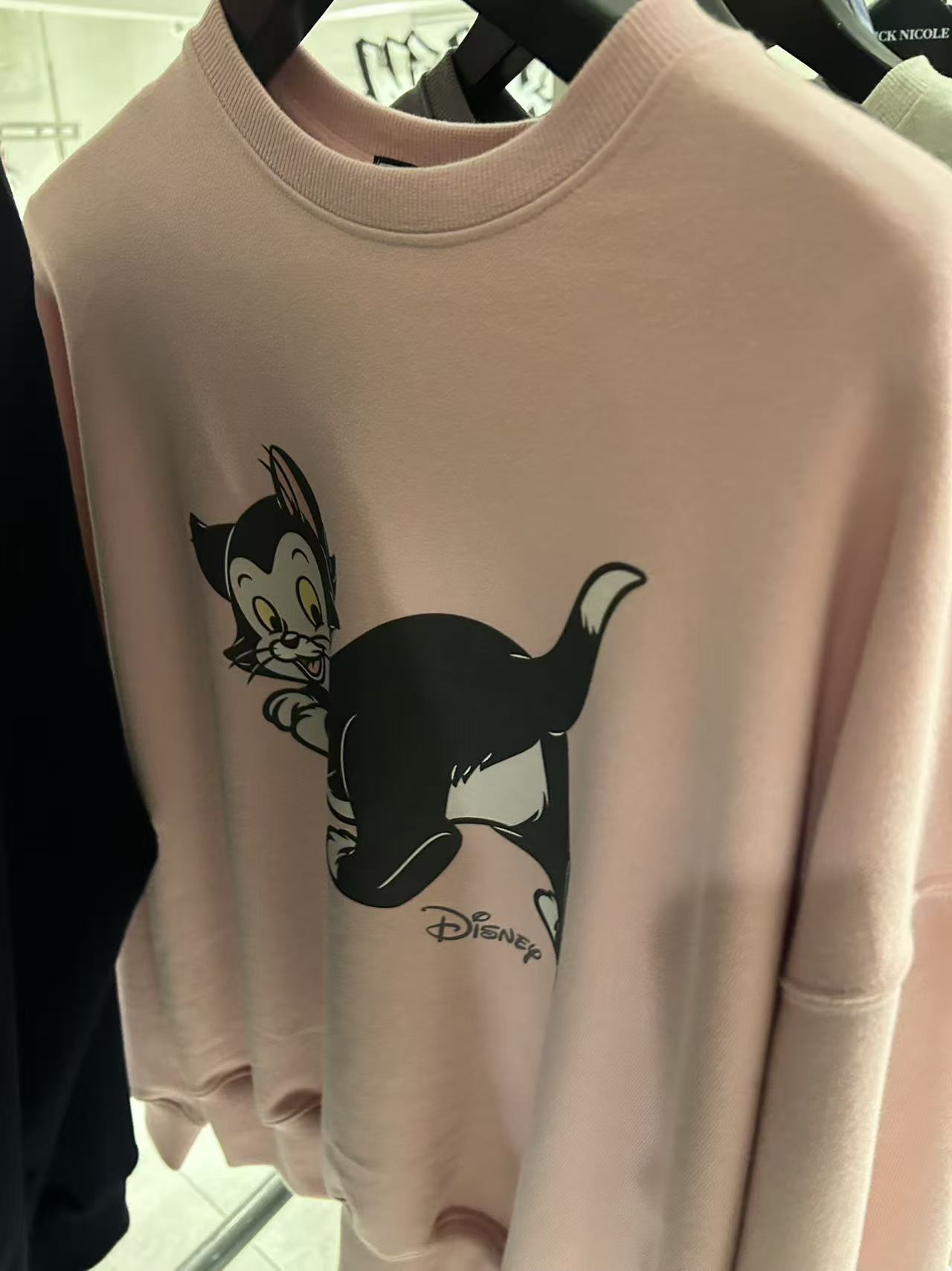 韓國 Nick Nicole Love Logo Disney Figaro Sweatshirt【NK084】
