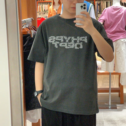 韓國 Phyps Typo Spray Short Sleeve T-shirt【PH024】