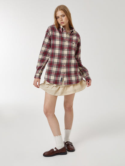 韓國 WhoAU Steve Tartan Flannel Check Shirts【WA231】