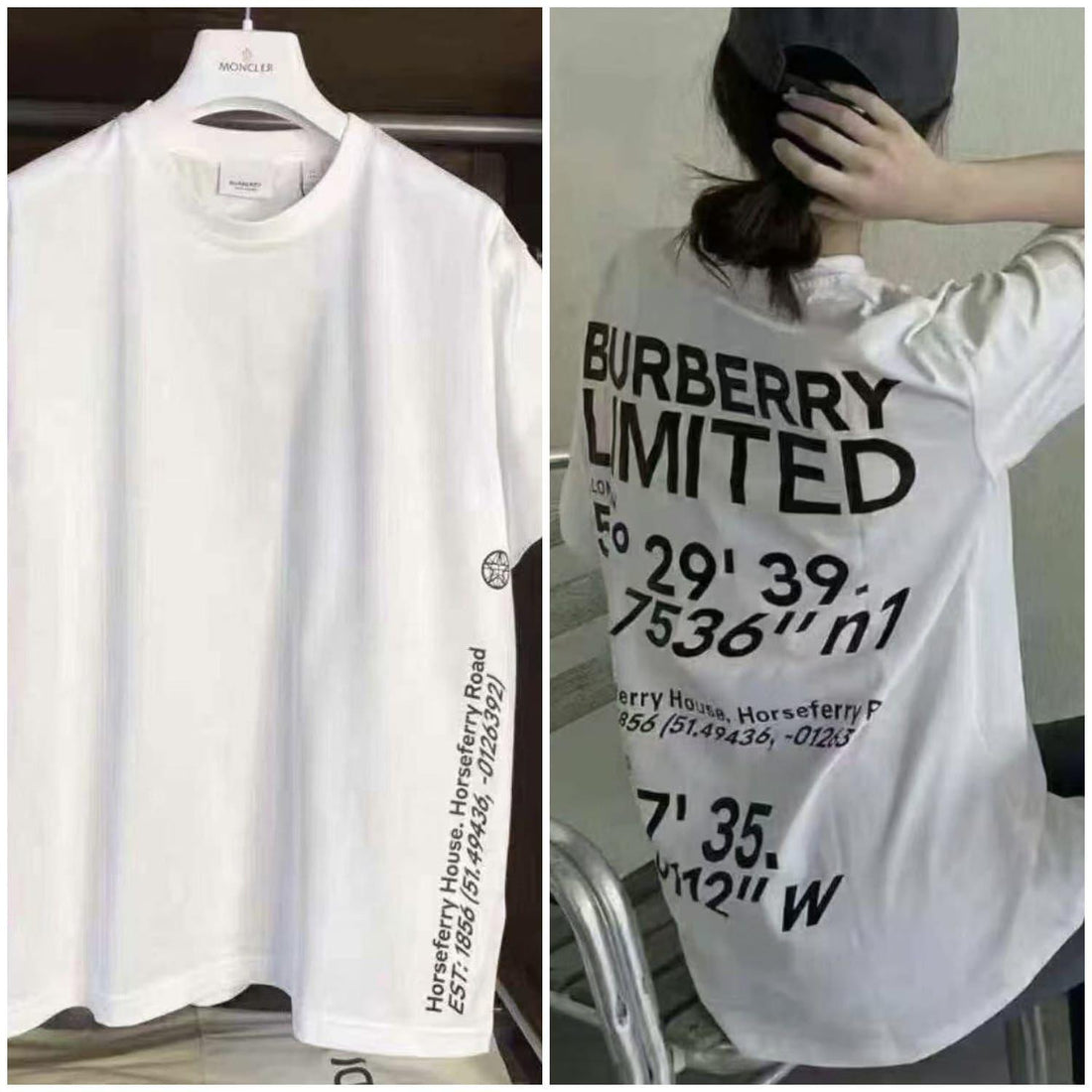 BurberryCoordinates Print T Shirt 【YS112】