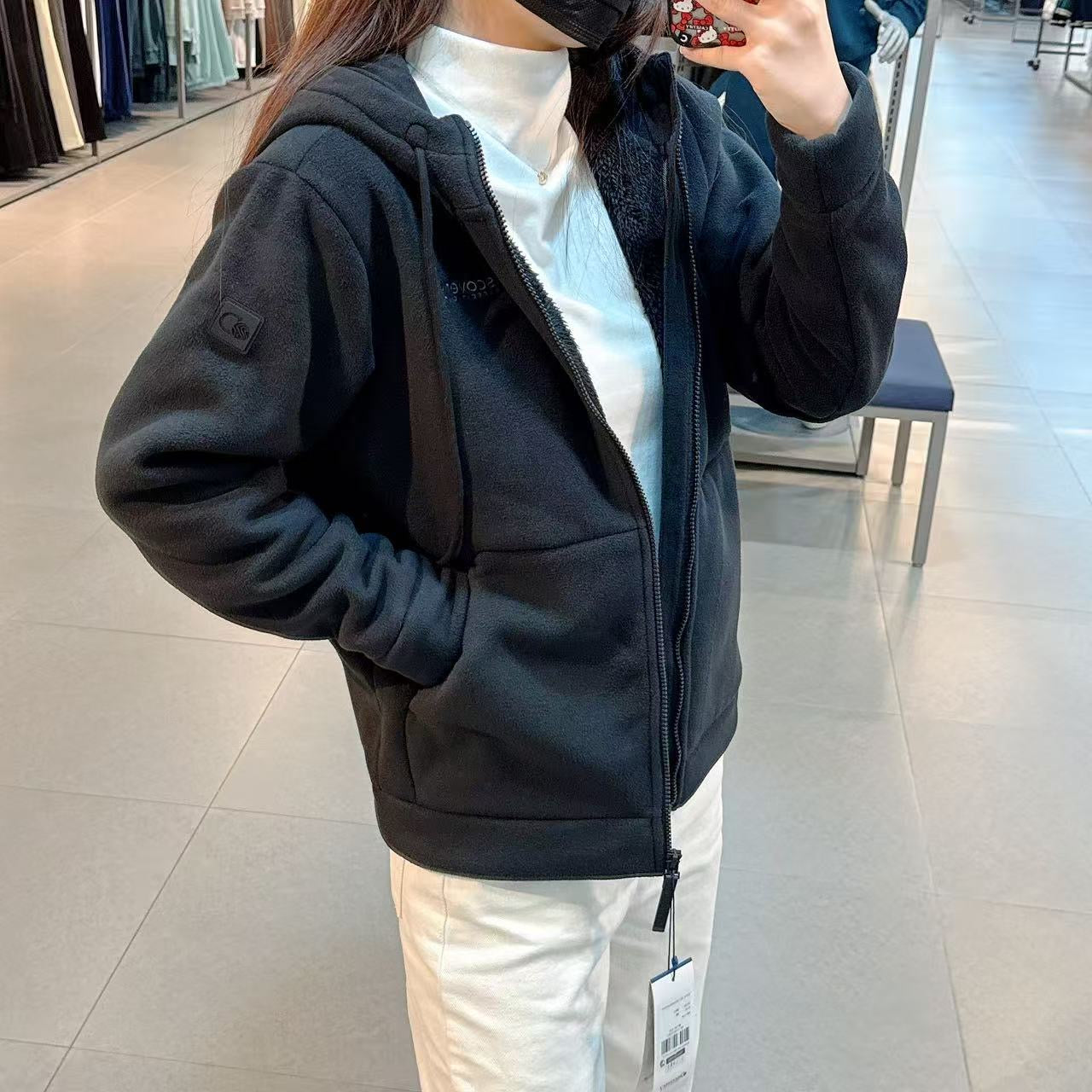 韓國 Discovery Airfleece Hooded Fleece Jacket【DY147】