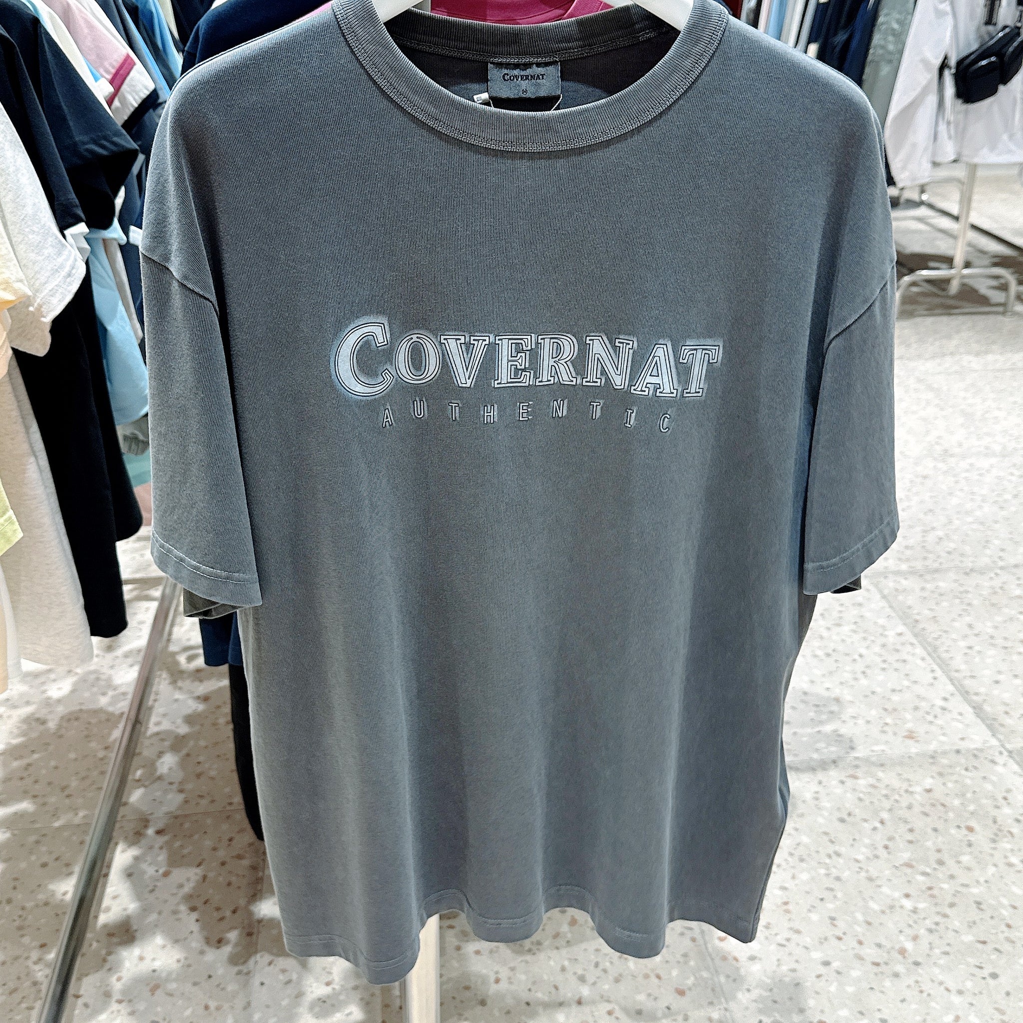 韓國 Covernat Neon Logo Dyed T-Shirt【CO061】