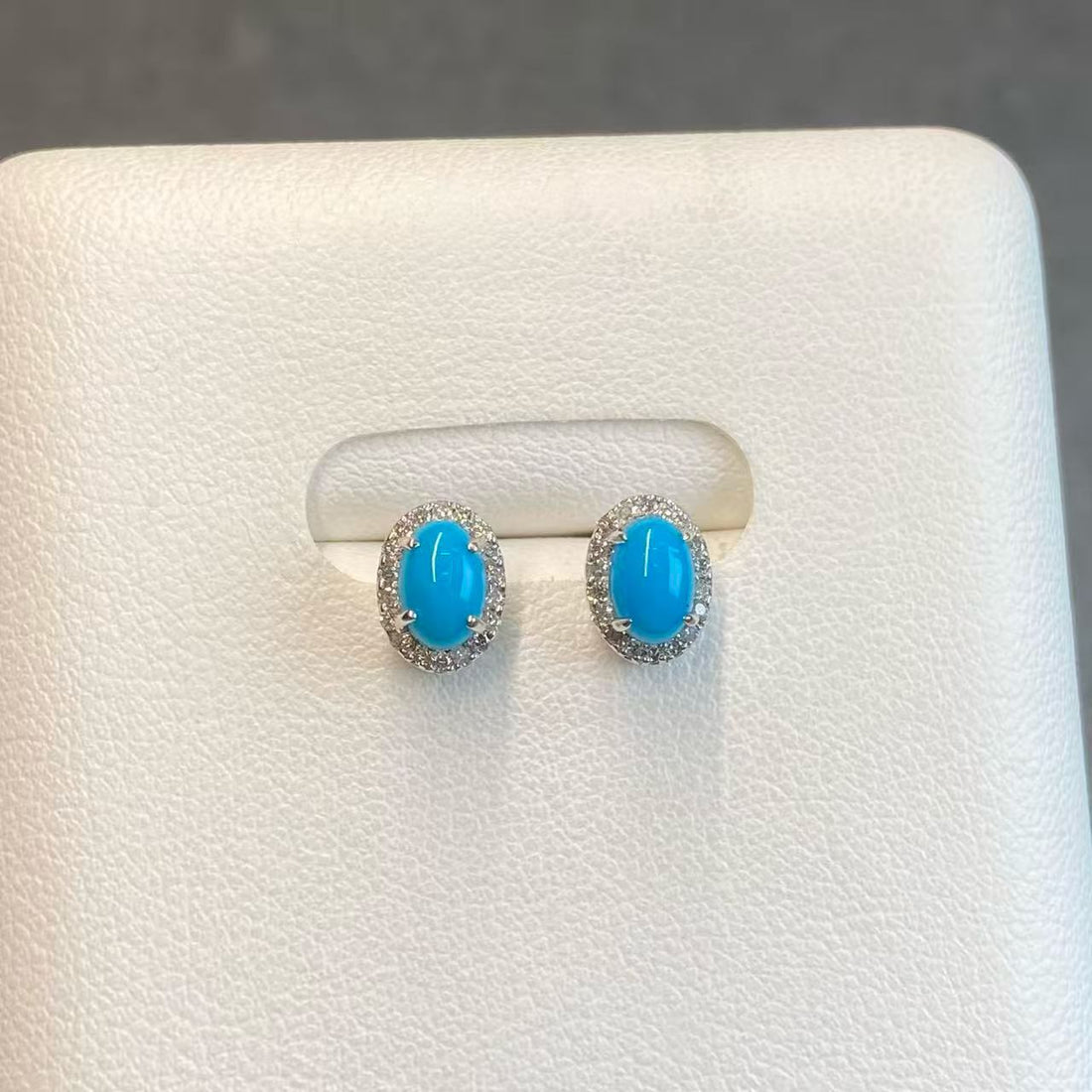 日本直送 綠松鑽石耳釘【JS403】