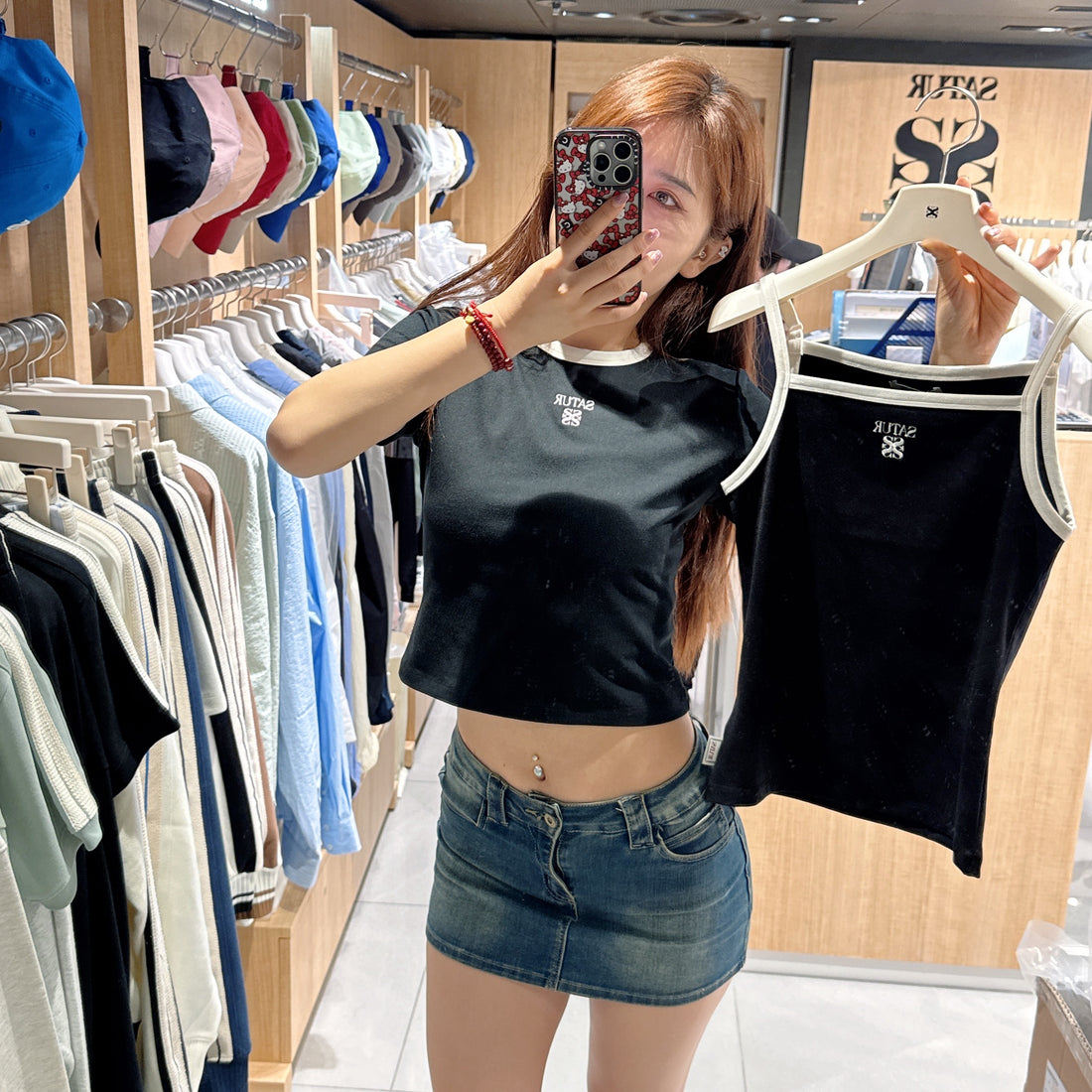 韓國 Satur Apero Logo Solid Sleeveless Top【SR106】