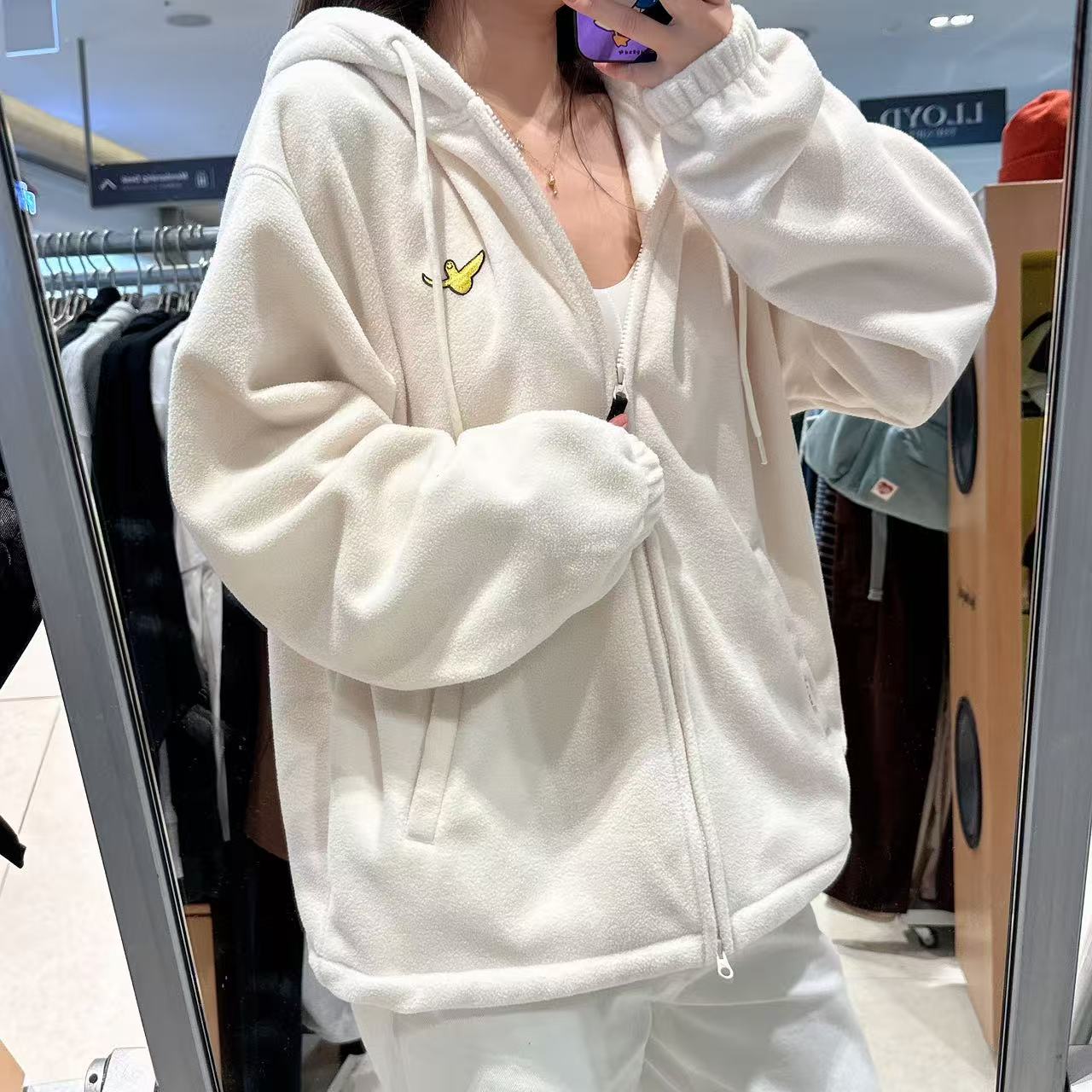 韓國 Mark Gonzales Angel Fleece Hooded Jacket【MG201】