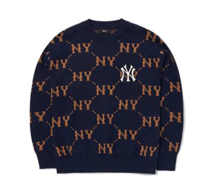 韓國 MLB Diamond Monogram Sweater Pullover 【MB019】 - STT Mall HK 靚太網購