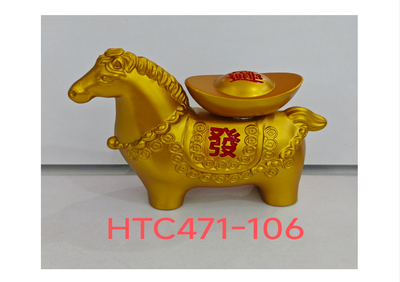 合金馬上發財擺件【SE796】