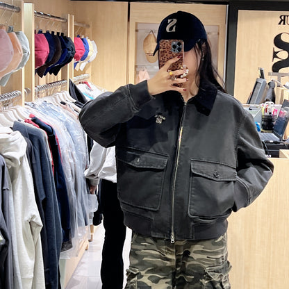 韓國 Satur Marron A-2 Blue Jacket【SR213】