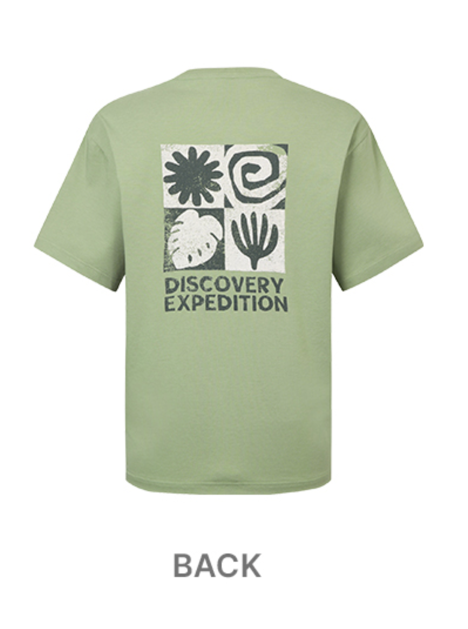 韓國 Discovery Fresh Event Washing Outdoor Frame Graphic Short Sleeve T-Shirt凉爽防晒面料【DY036】