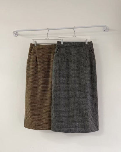 韓國 HowLuk 牛仔裙 刷薄毛  (冬季款)【H361】