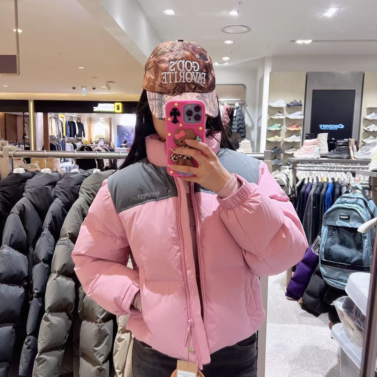 韓國 Discovery Women's Goose Down Mid-Padding (鵝絨)【DY217】