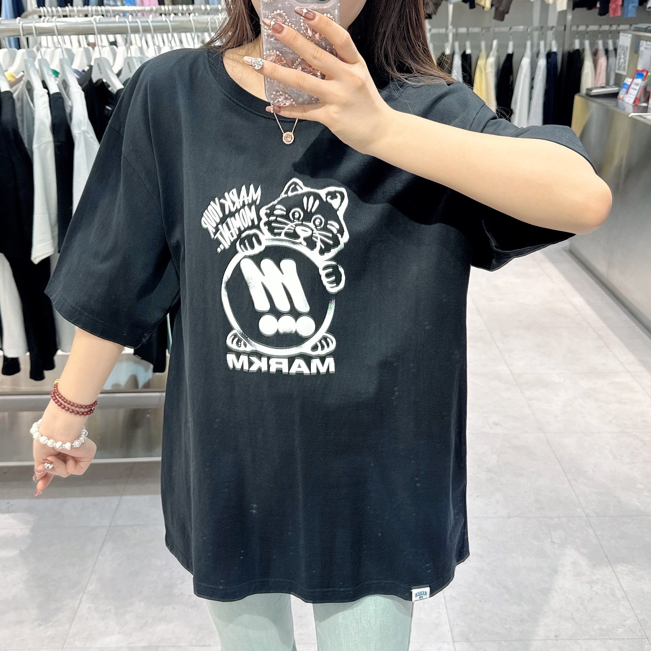 韓國 Markm HEART CAT TSHIRT【MA086】