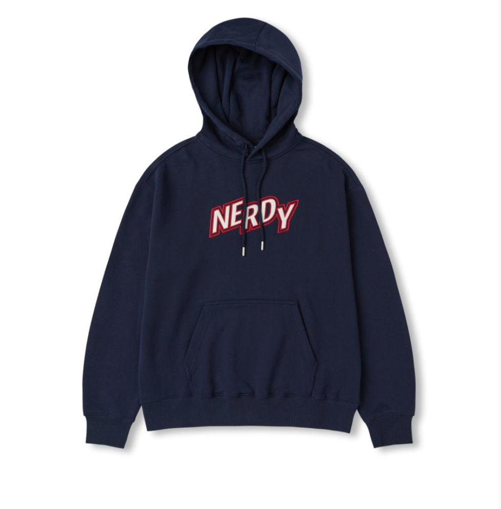 韓國 Nerdy Zigzag Logo Pullover Hoodie【NY044】
