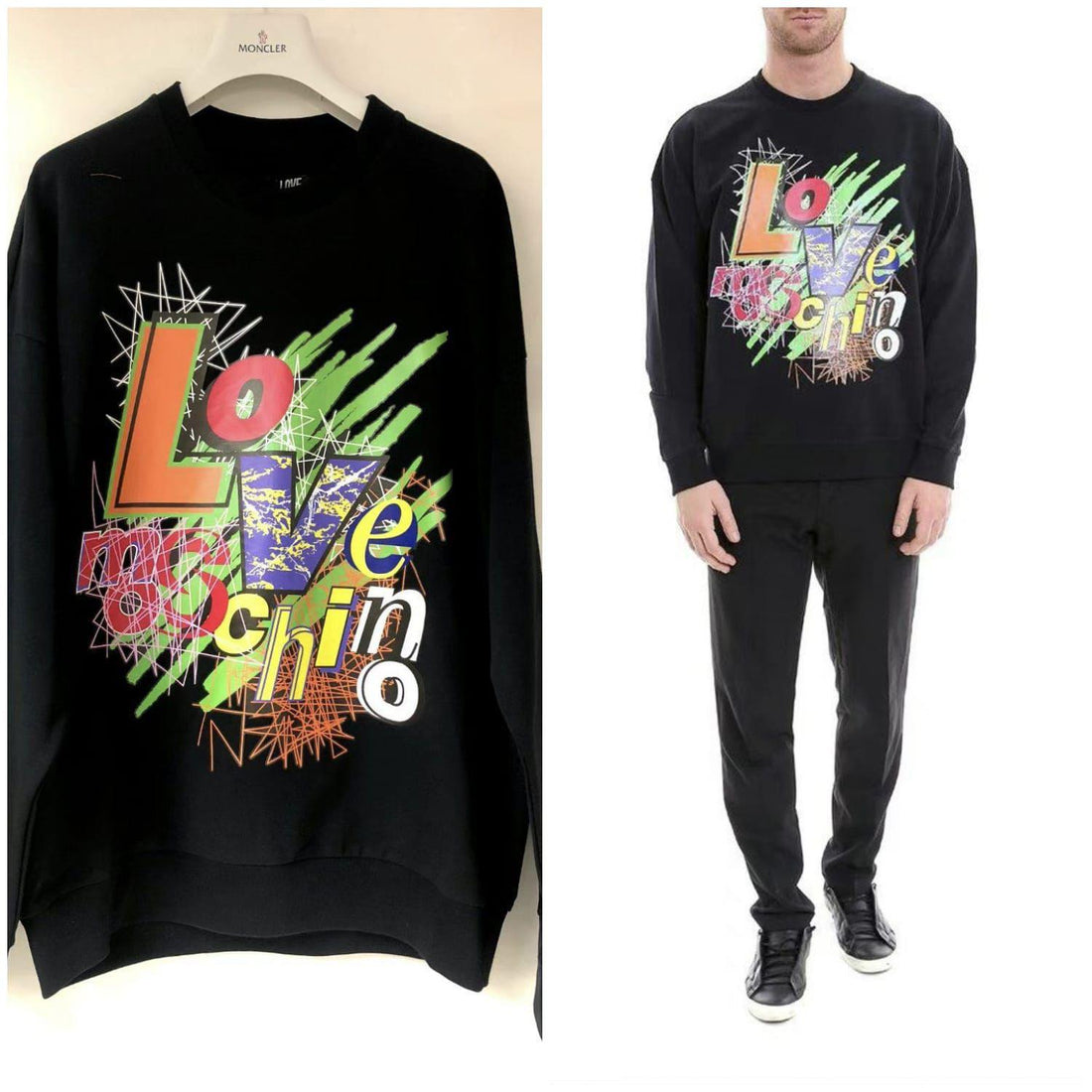 LOVE MOSCHINO Logo Print Sweatshirt 【YS228】