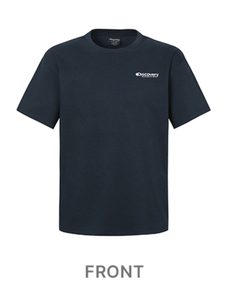 韓國 Discovery Fresh Washing Mountain Hand-drawn Graphic Short Sleeve T-shirt凉爽防晒面料【DY035】