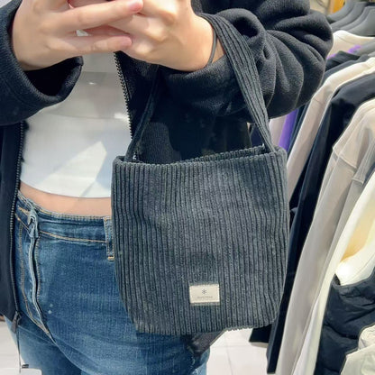 韓國 Snowpeak Corduroy Mini Tote Bag【SN006】