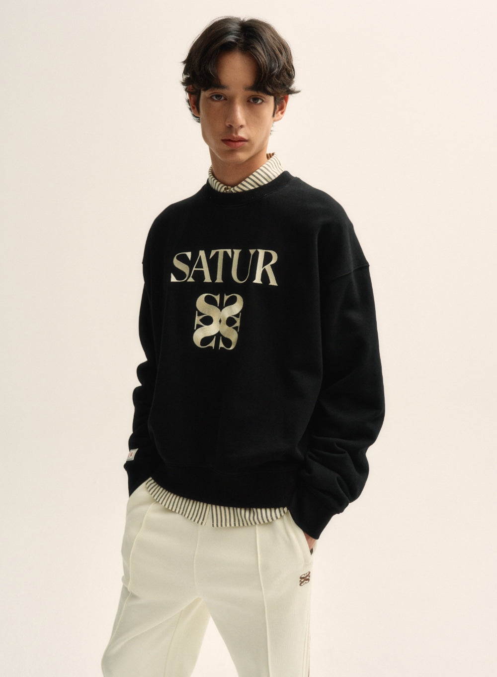 韓國 Satur Classic Logo Sweatshirt【SR014】