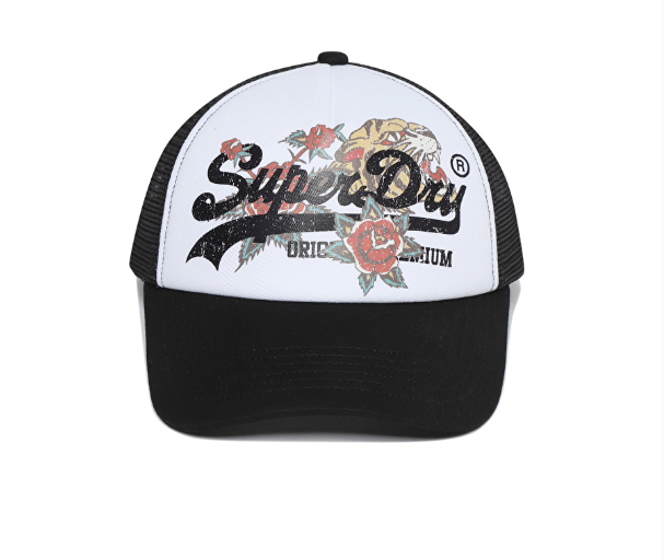 韓國 Superdry Tiger Mesh Print Trucker Ball Cap【SU086】