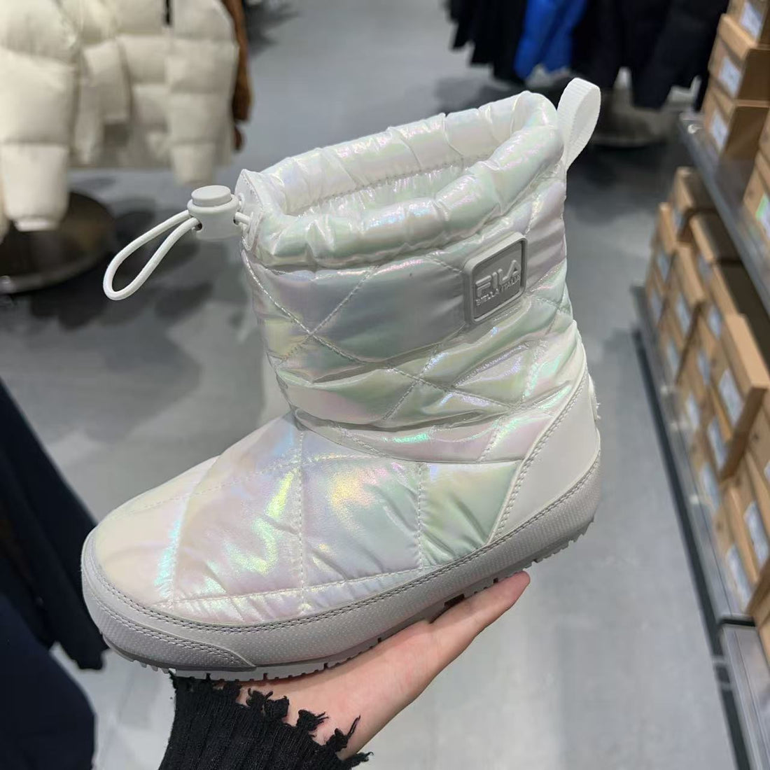 韓國 FILA Kids Mirrorball Boots V2 KD【FA107】