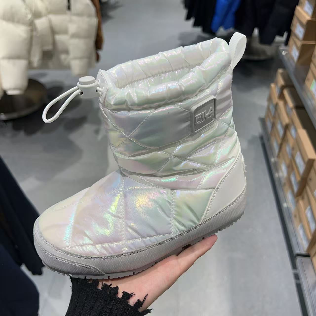 韓國 FILA Kids Mirrorball Boots V2 KD【FA107】