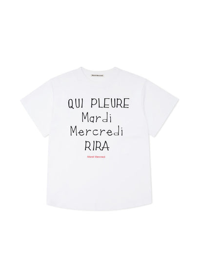 韓國 Mardi Mercredi Tshirt Message Dosan Exclusive【MM225】