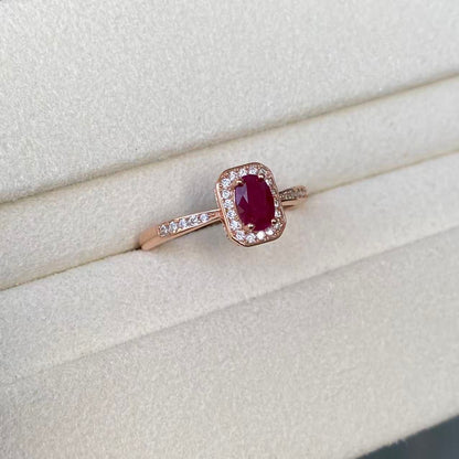 日本直送 天然紅寶石戒指【JS423】