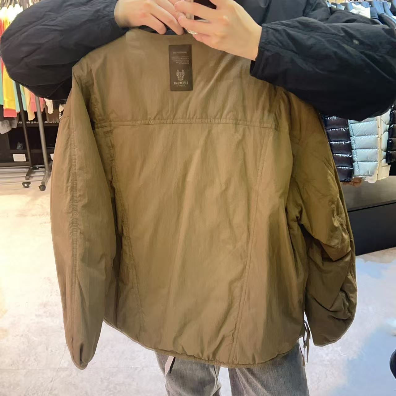 韓國 LifeWork Women's Modern Round Neck Lightweight Down Jumper (鴨絨)【LW004】