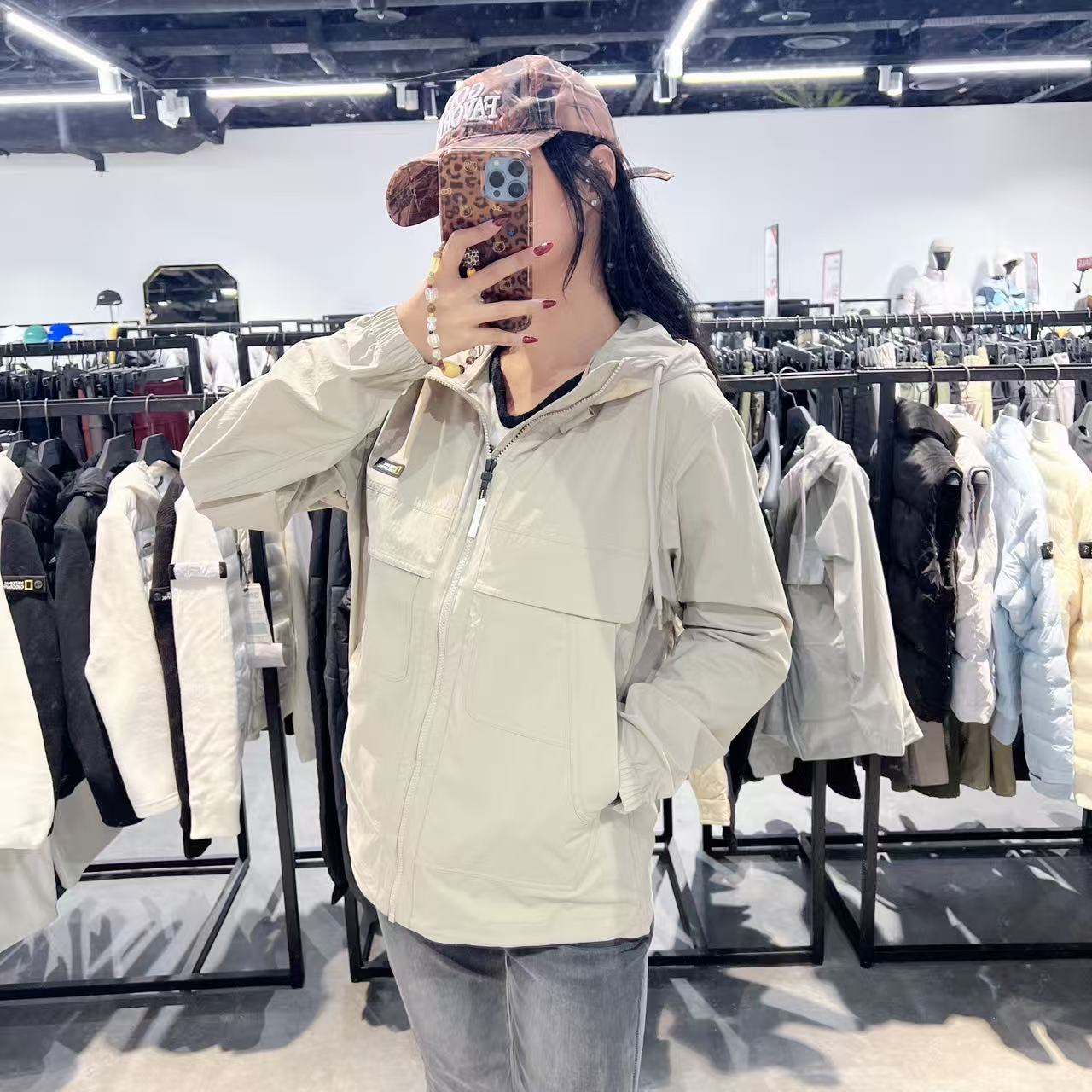 韓國 National Geographic Moose Pocket Woven Training Jacket【NG090】