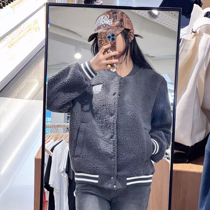 韓國 Marithe Francois Girbaud FLEECE VARSITY JACKET【MF740】