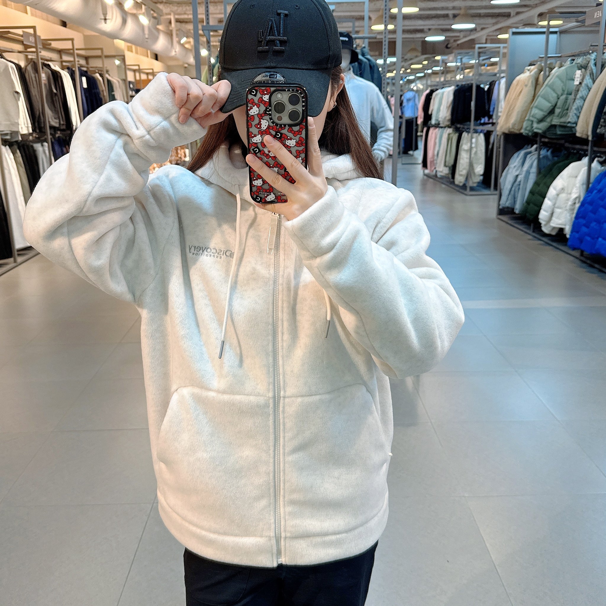 韓國 Discovery Airfleece Hooded Fleece Jacket【DY147】