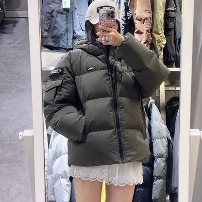 韓國 National Geographic Golden Mall Short Length Goose Hoodie Down Jumper鵝絨【NG819】