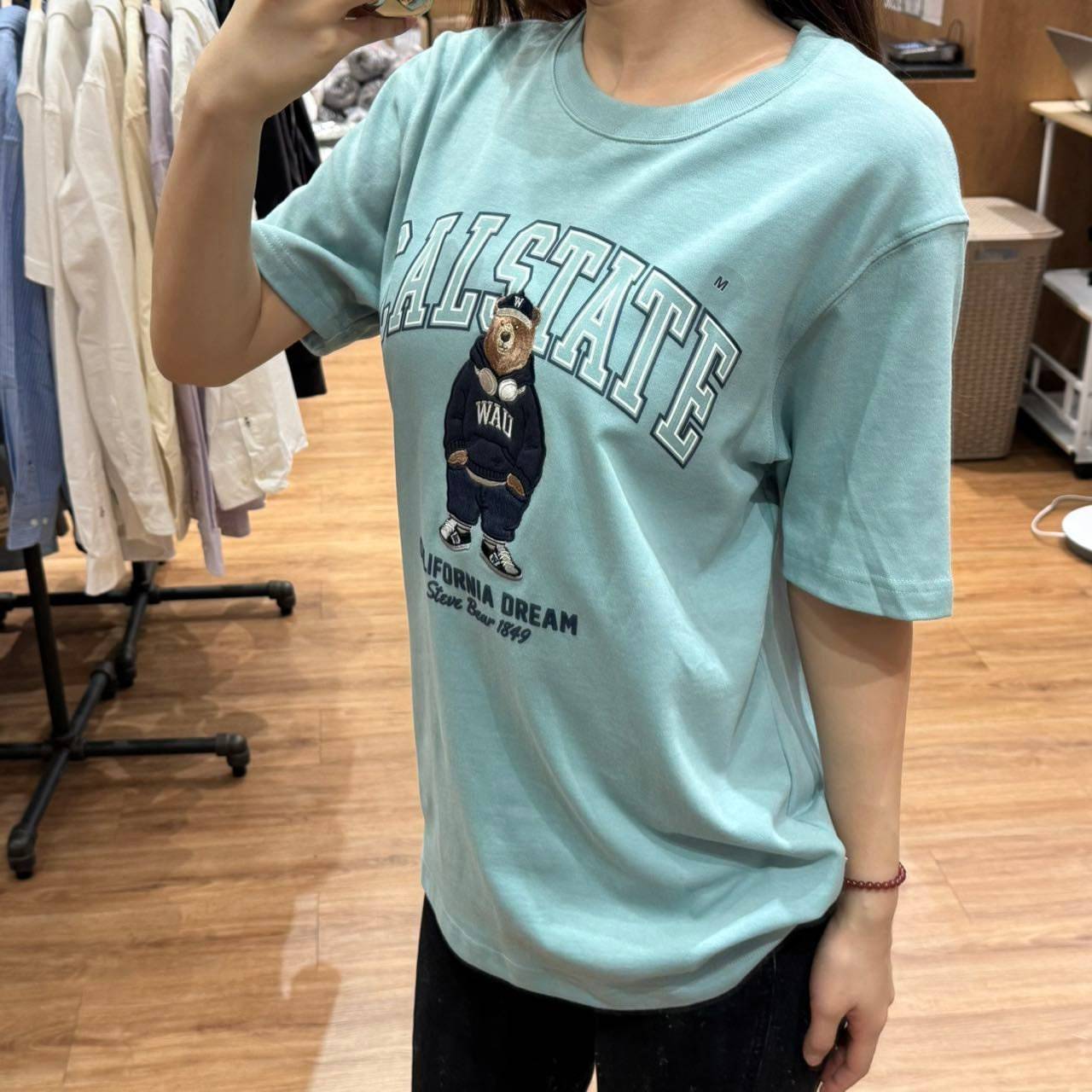 韓國 Who.A.U Steve Patch T-Shirt【WA049】 - STT Mall HK 靚太網購