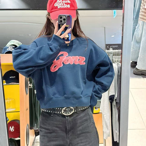 韓國 Mark Gonzales Fury Gone Women's Crop Sweatshirt【MG162】