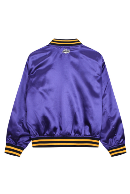 韓國 NBA GSW Lettering Satin Varsity Jumper【NA030】