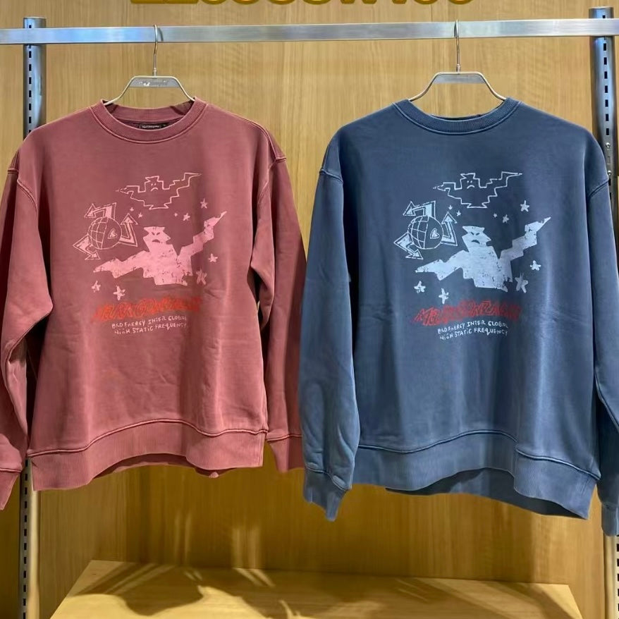 韓國 Mark Gonzales BAD ANGEL Graphic Pigment Sweatshirt【MG126】