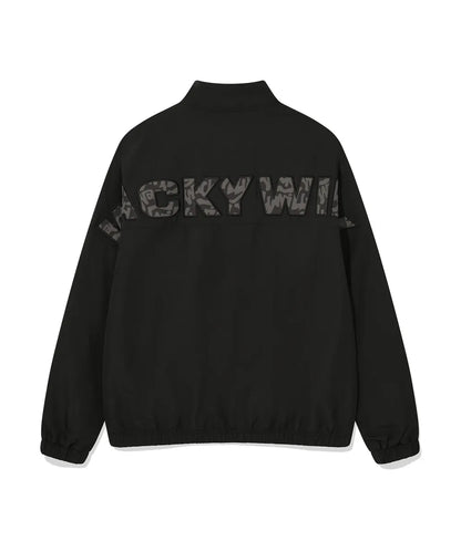 韓國 Wacky Willy Back lettering high neck full zip-up【WW081】