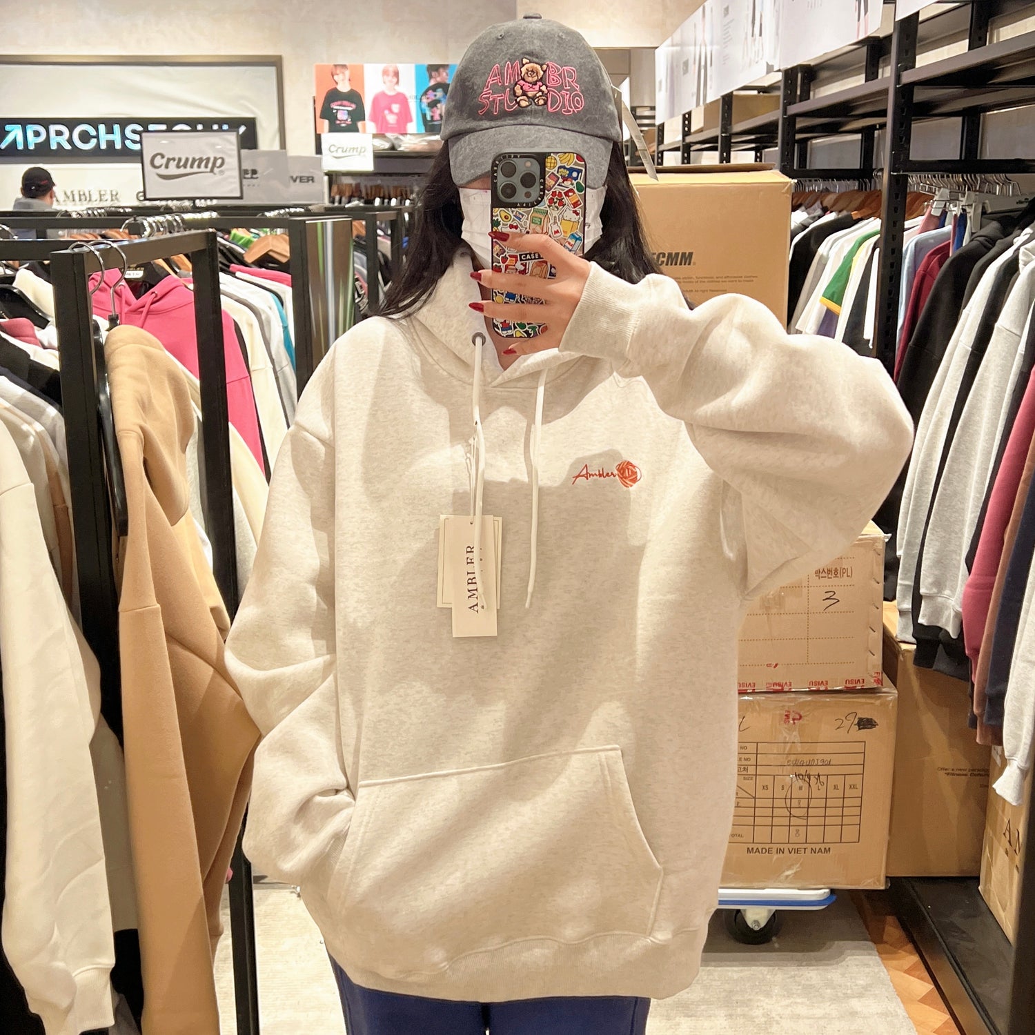 韓國 Ambler A Stray Cat Embroidered Hoodie【AR051】 - STT Mall HK 靚太網購