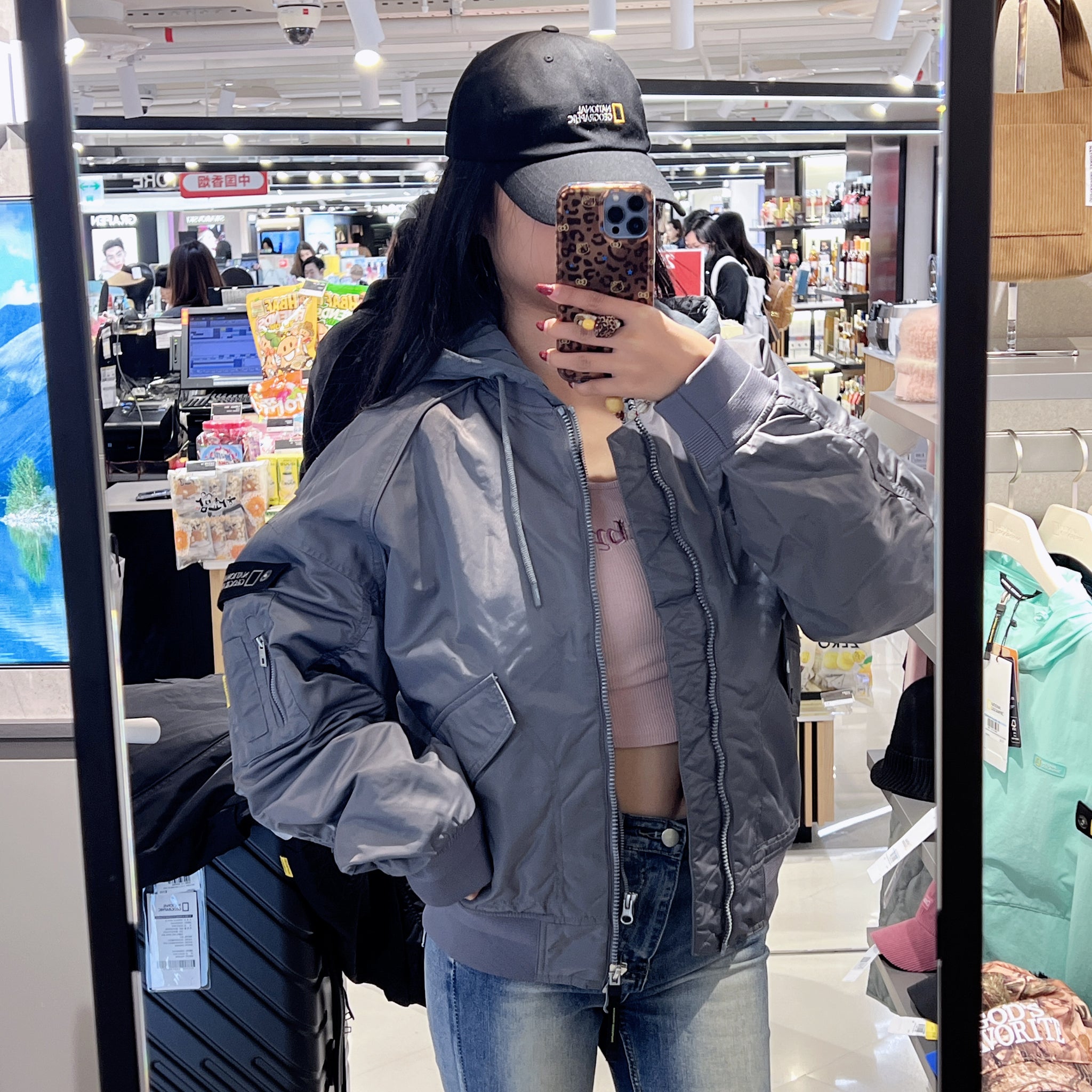 韓國 National Geographic Padded Flight Jacket【NG132】