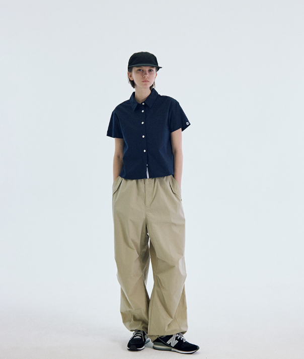 韓國 Markm Women's Cotton Short Sleeve Shirt【MA171】