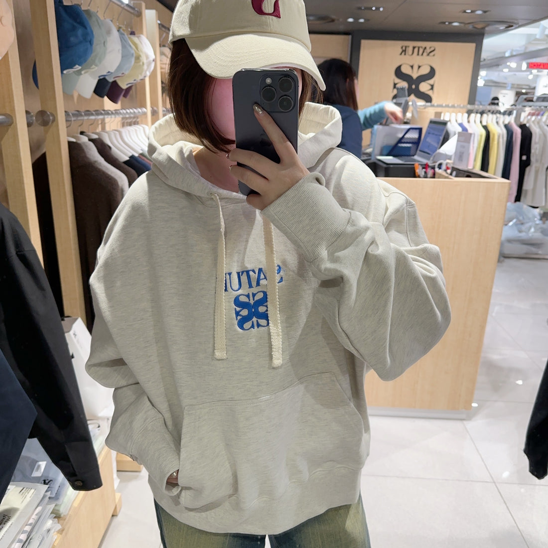 韓國 Satur Apero Pocket Hoodie【SR063】