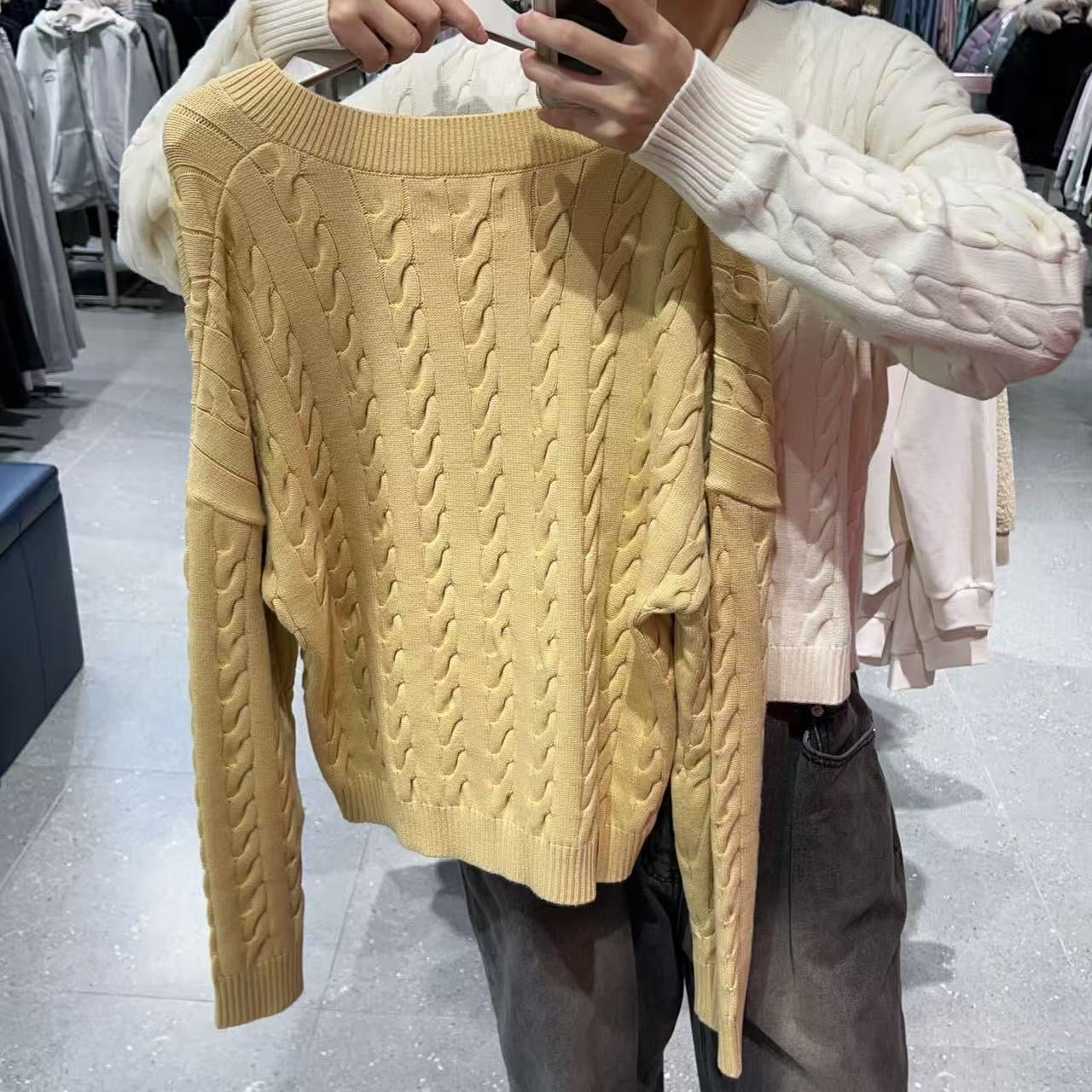 韓國 FILA CASA FILA V-neck Knit【FA055】