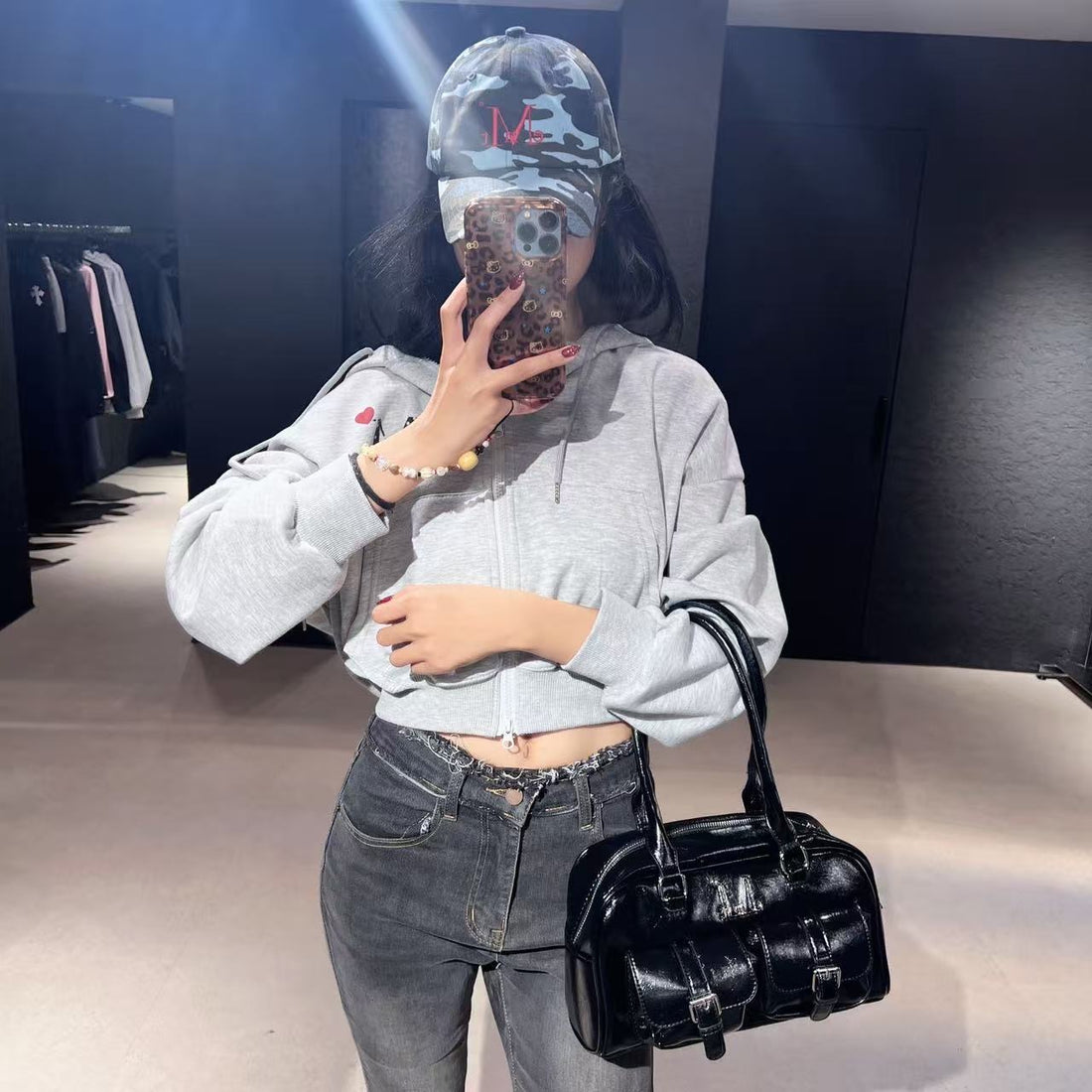 韓國 Mucent Birus Metal Logo Enamel 2 Belt Pocket Shoulder Bag【MU116】