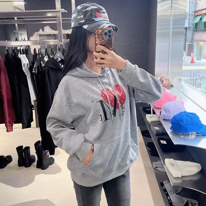 韓國 Mucent Moa Dot Heart Logo Hoodie【MU125】