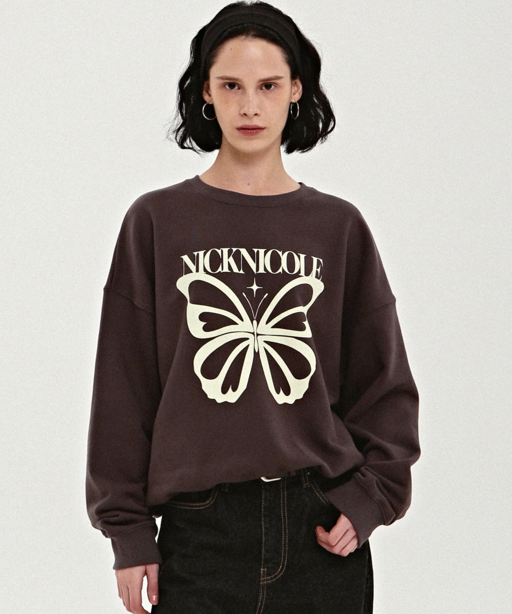 韓國 Nick Nicole Butterfly Bold Twinkle Sweatshirt【NK002】