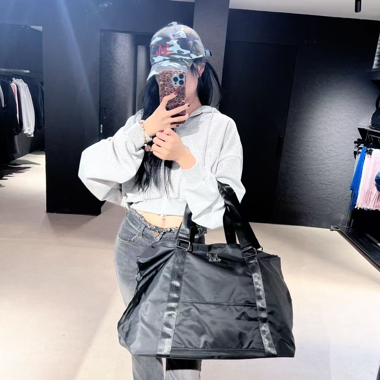 韓國 Mucent Ridian Metal Logo 3-Way Duffle Bag【MU104】