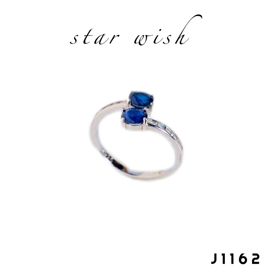 Star Wish S925銀 藍寶石戒指 J1162【SS493】