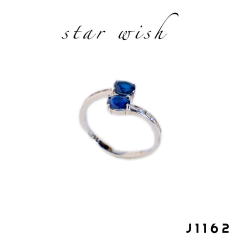 Star Wish S925銀 藍寶石戒指 J1162【SS493】
