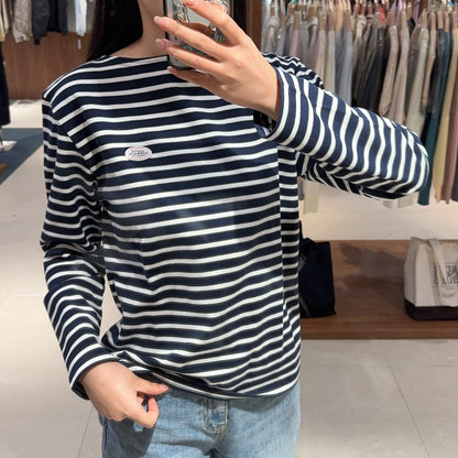 韓國 Marithe Francois Girbaud BORDER STRIPE LONG SLEEVE【MF388】